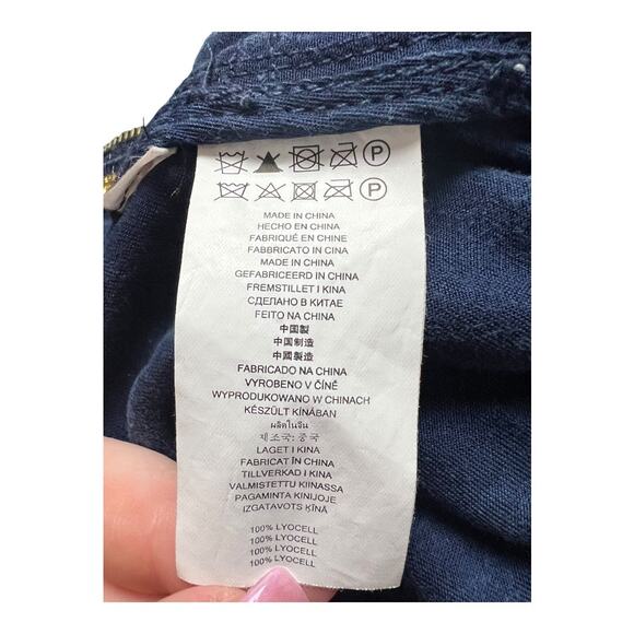 Michael Kors Blue Lyocell Womens Coat Jacket lightweight transition Fall XS Soft - Picture 8 of 8